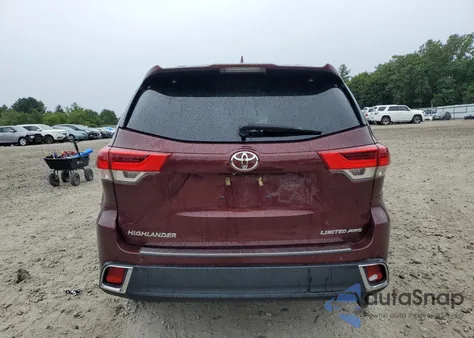 2018 Toyota Highlander Limited z USA, uszkodzony, nr VIN 5TDDZRFH1JS827805